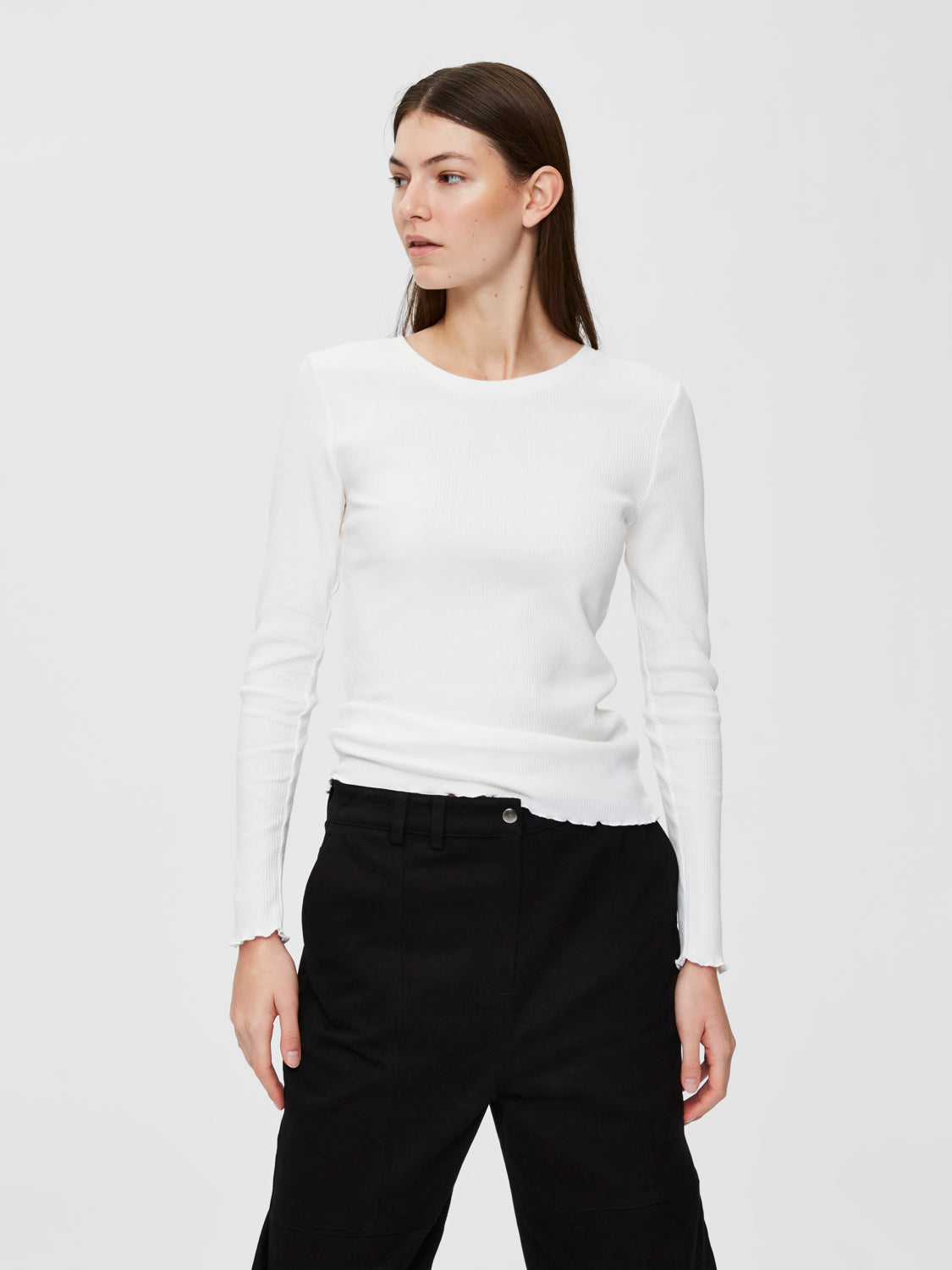 SLFANNA T-Shirt - snow white